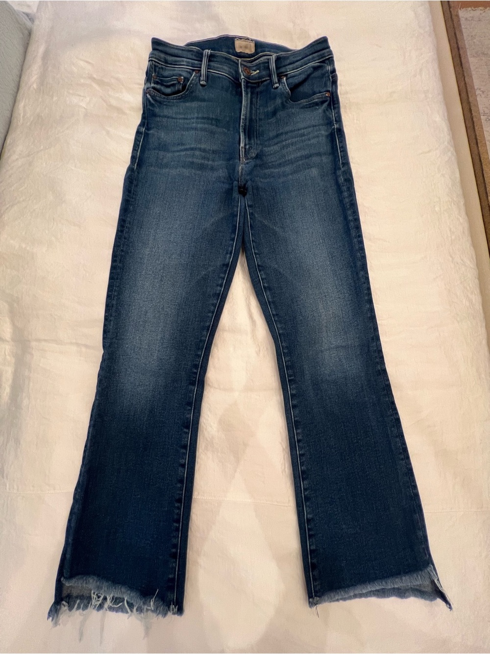 Mother The Insider Crop Step Fray Jeans - Picture 3 of 12